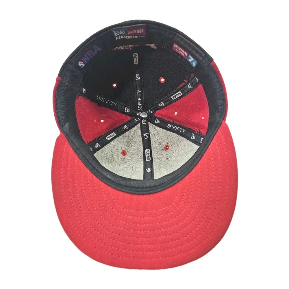 Vintage 100% Wool New Era 59 Fifty NBA Philadelphia 76ers Fitted Hat Size 7‎ 1/8
